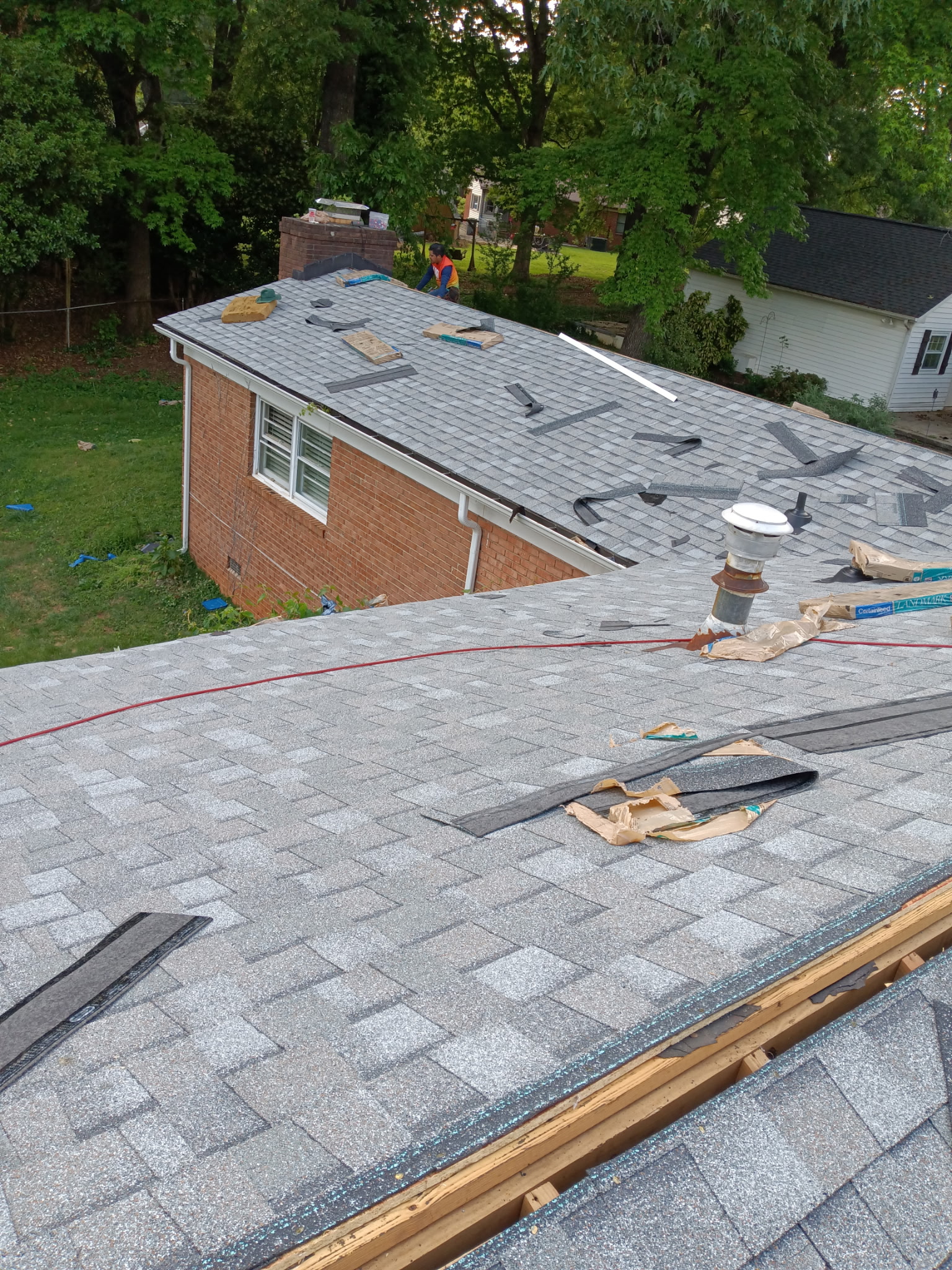 Completed roof replacement — Charlotte NC